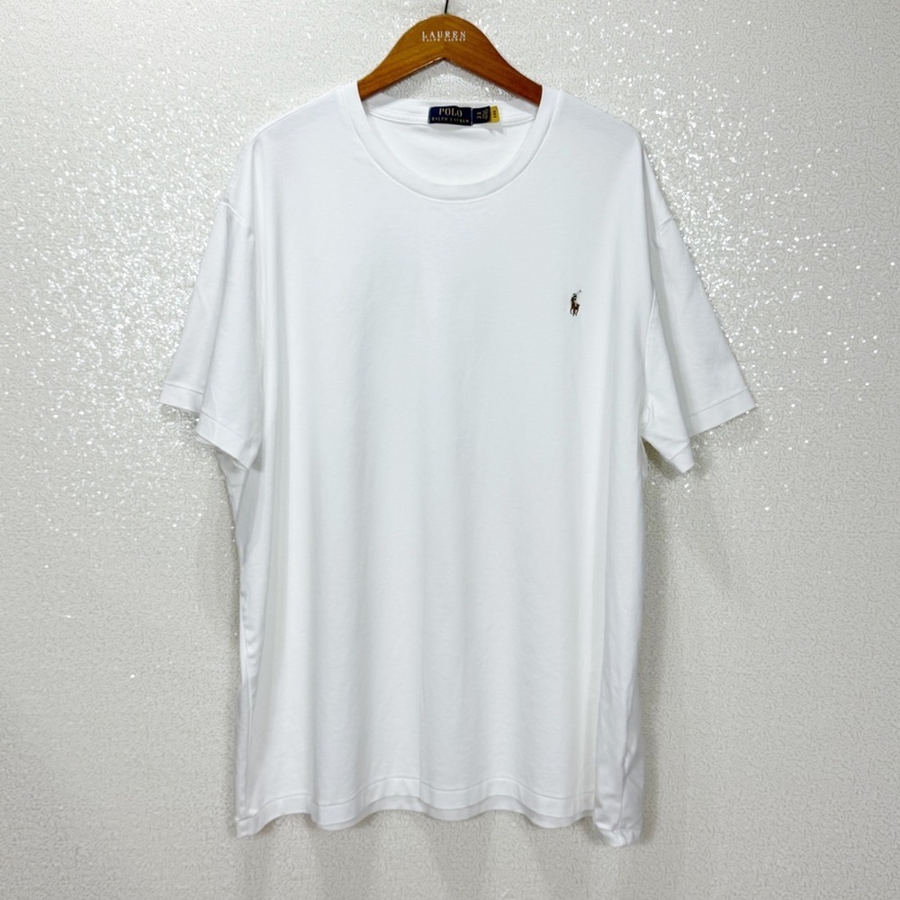 Polo Ralph Lauren White Classic Fit Crewneck T-Shirt Size 2XB